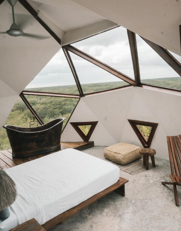 Mamasan Treehouses & Cabins Tulum Bagian luar foto